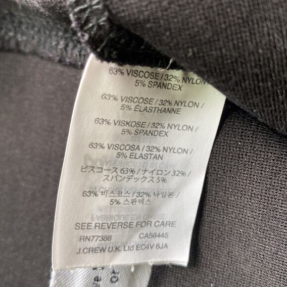 J CREW Pant Womens Sz 6 Black Stretch Classic Heritage Preppy - Picture 4 of 9